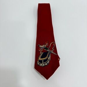 Polo Ralph Lauren Rare Vintage Handmade in England Wool NeckTie Pheasant Birds